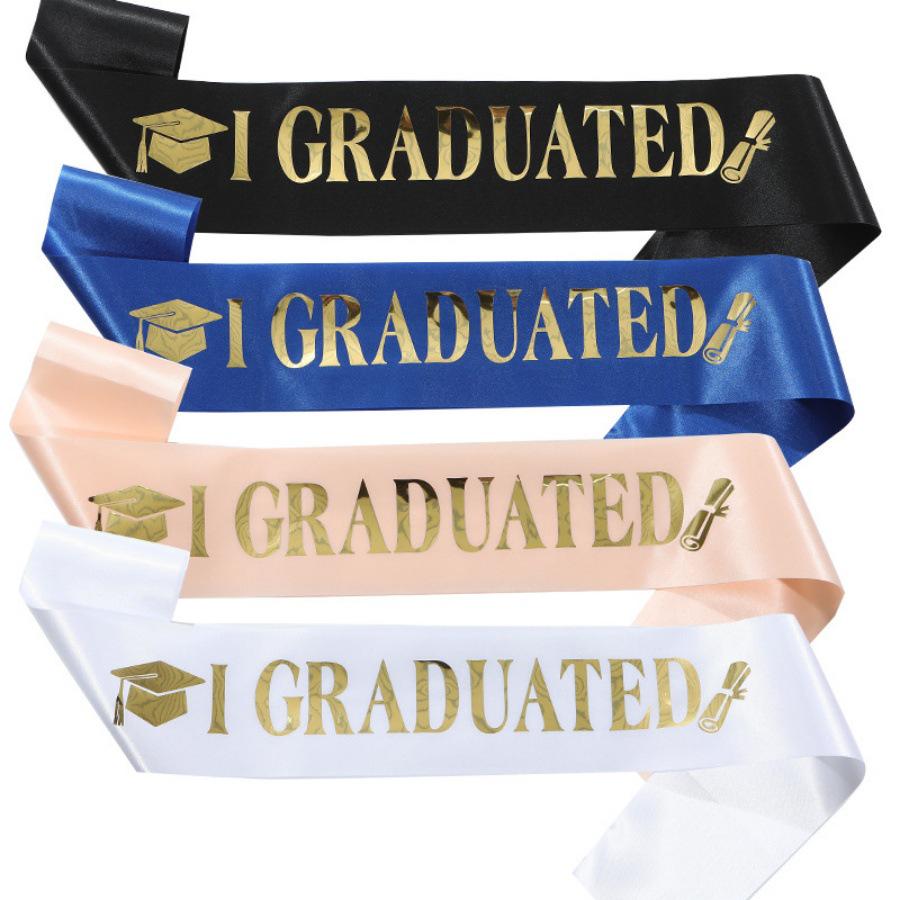 European & American Fashion Graduation Sash with Shoulder Straps
