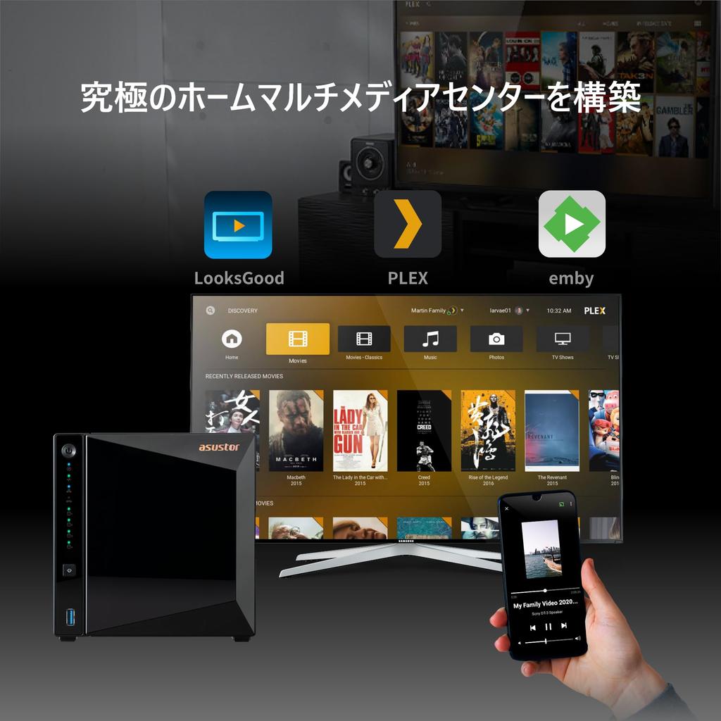 ASUSTOR ASUS Subsidiary NAS Kit AS3304Tv2 Drivestor 4 Pro Gen2 Equipped with CPU Port DDR42GB Memory Warranty Domestic Authorized Distributor Product