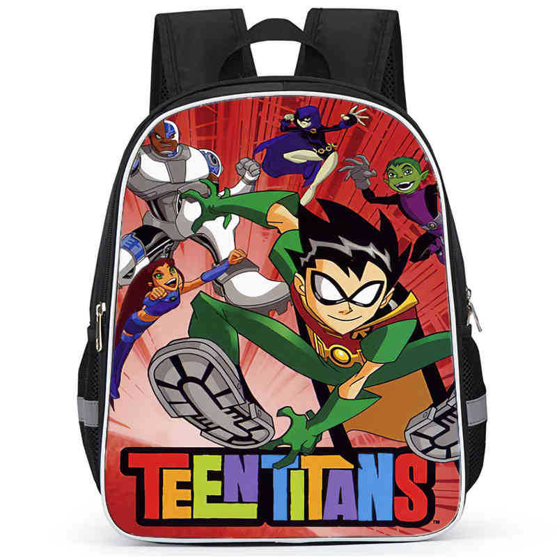 Teentitansgo Bag High Definition Printing Multifunctional Lightweight Backpack