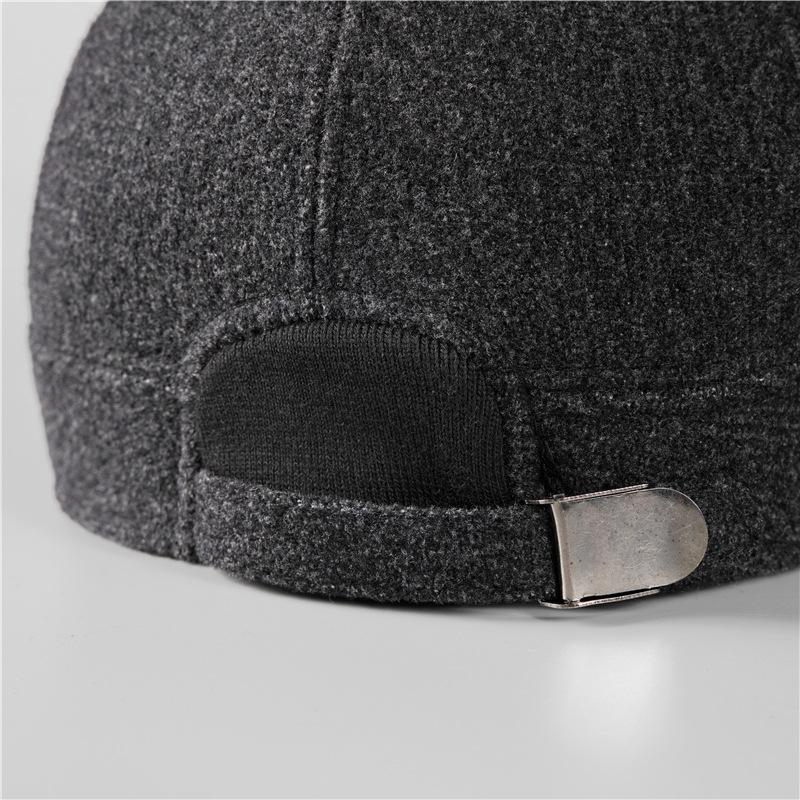 Hat Men's Winter Ear Protection Cap Grandpa Fleece Autumn and Winter Old Warm