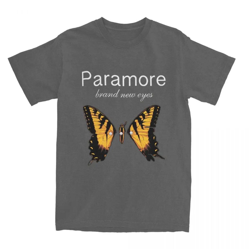 Men Women's Paramore Butterfly Logo Shirt Outfits Vintage  T Shirts Tee Clothing Printed