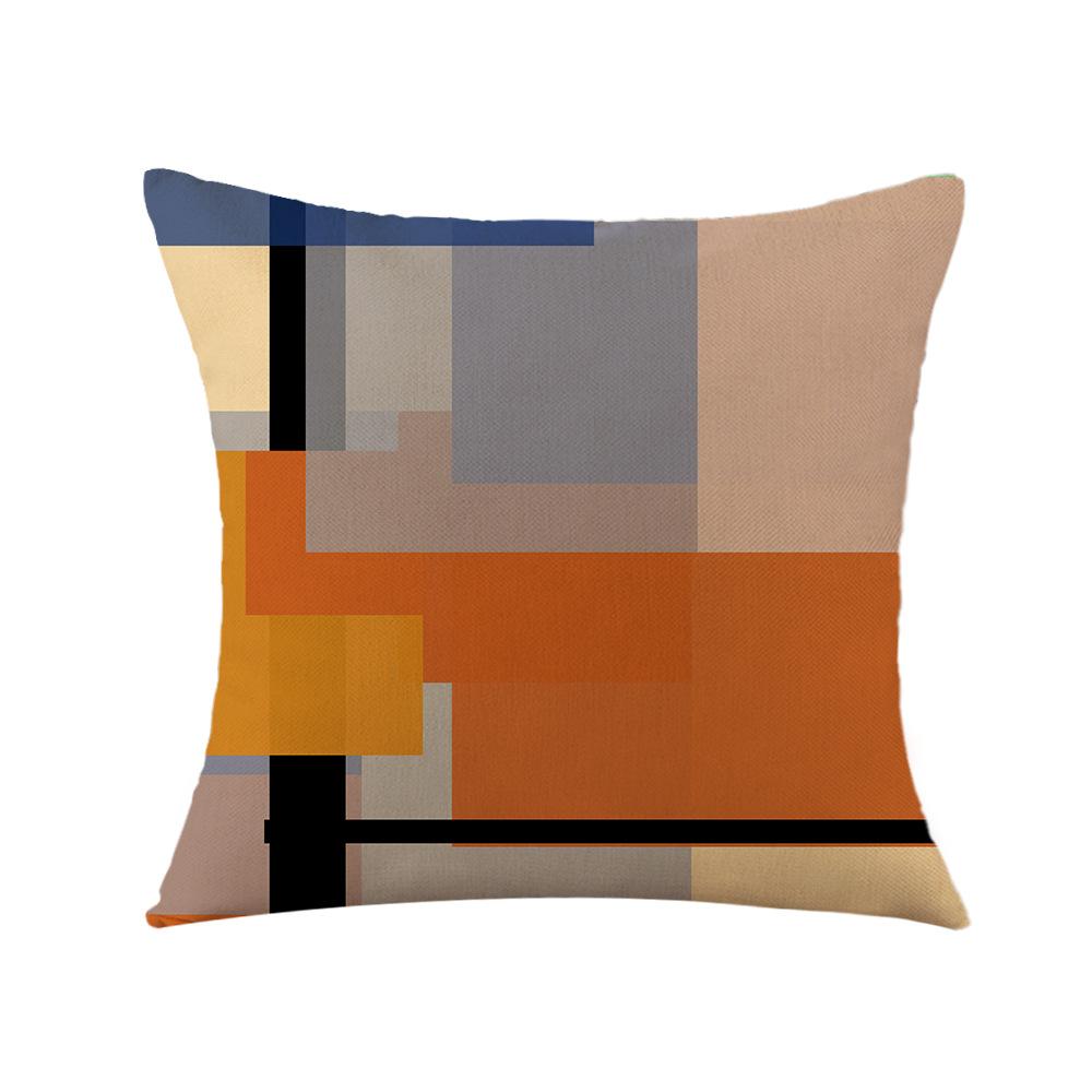 Geometrischer roter Kissenbezug Büro Kissen Sofa Kissen Bettseite Rückenlehne Kissenbezug