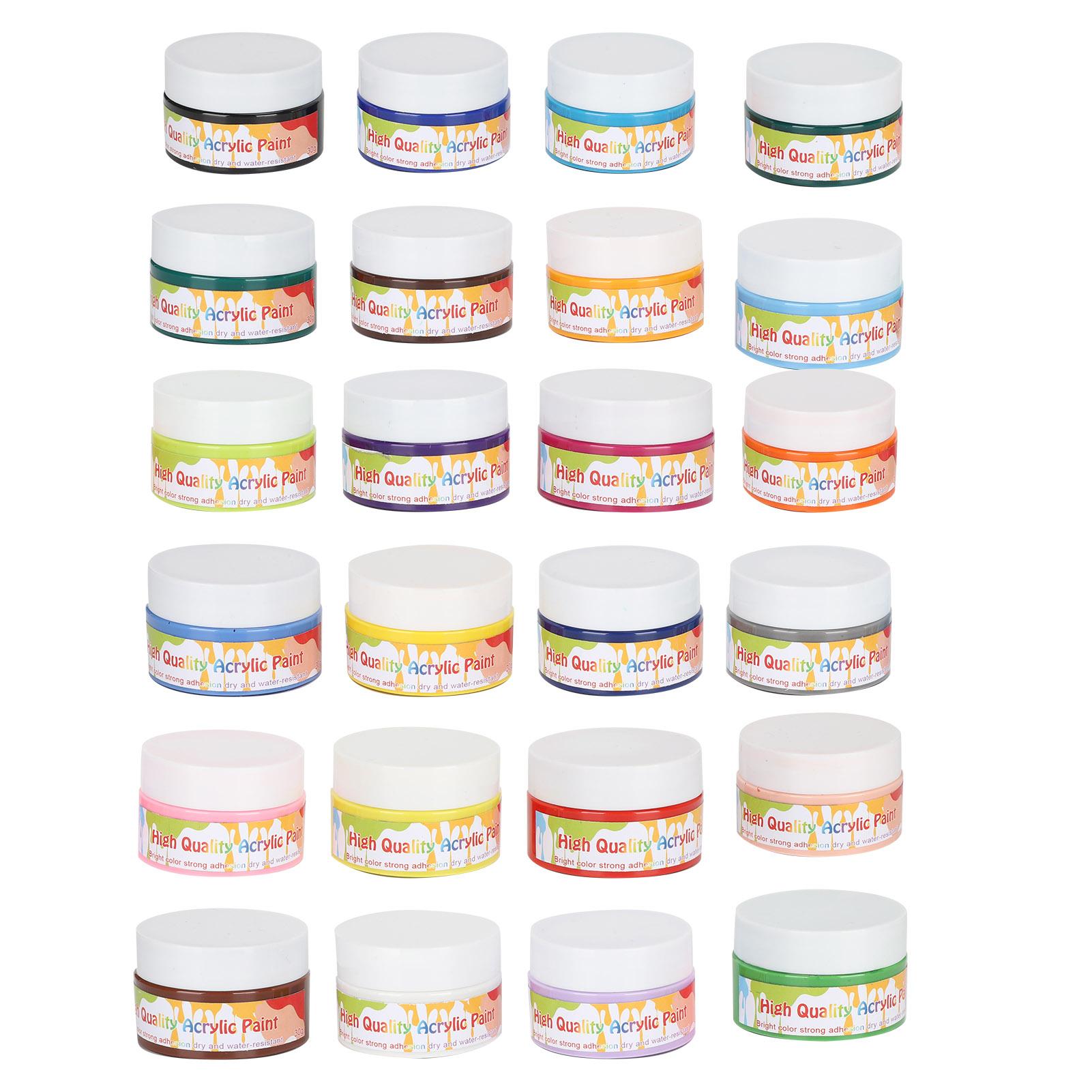 

24 Colors Professional Acrylic Paints Set DIY Drawing Painting Pigment Artist Wall Paint