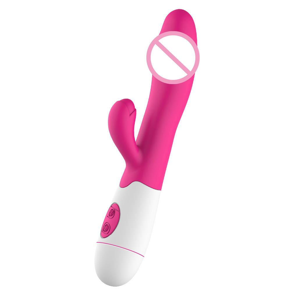 Anal Vagina Massage Dildo Rabbit Vibrator Sex Toys Vibrators For Women Sex Shop Erotic 30 Frequency Dual Vibrating G-spot Masturbator