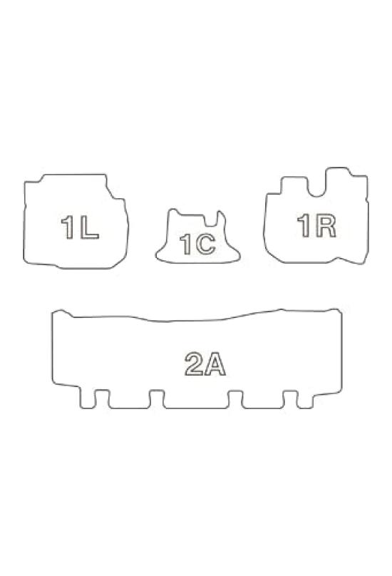 Clazzio Floor Mat 3D Type Set for 1 Caravan H24 Seaters NEW Rubber Type Black (2012)/6~5 People/6 EN-5290 [5EENB5290K]