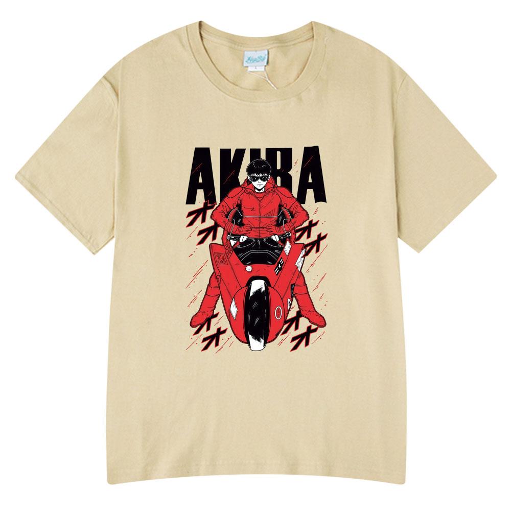 Anime Akira Vintage Washed T Shirts 90S Unisexga Shotaro Kaneda Graphic T-shirt Unisex Women Cotton Tee Tops Summer Oversized T-shirts