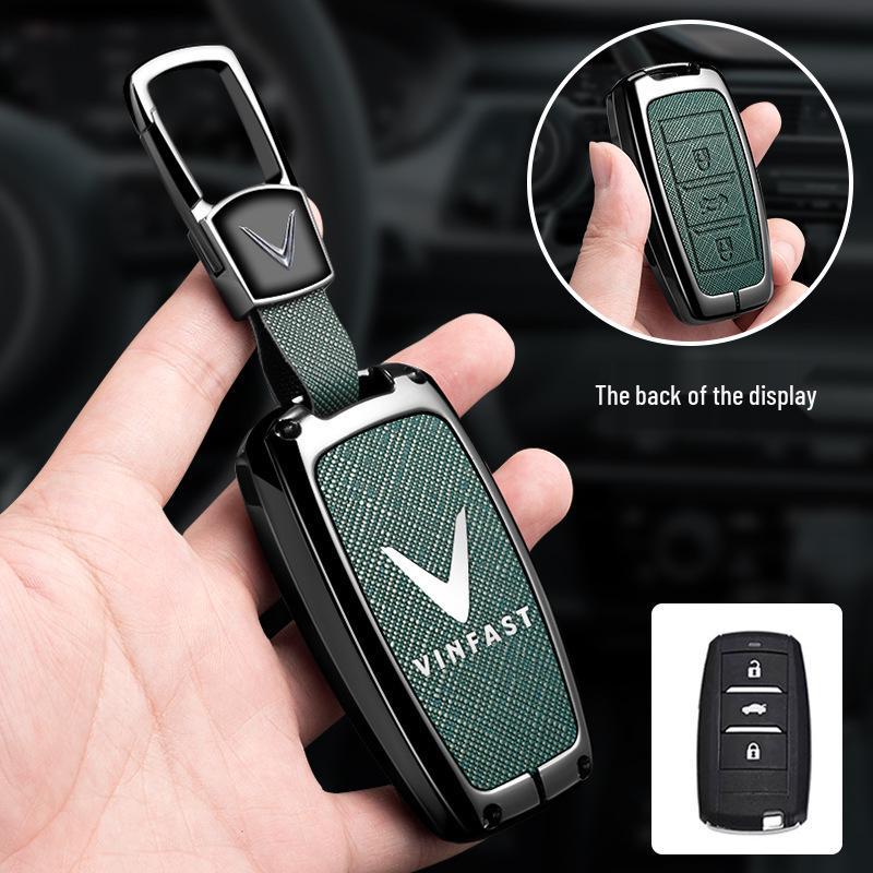 Vinfast Vietnam Car Key Case for Zhonghua V5/VF8 VF3/5/9 - Premium Bag with Buckle for Men