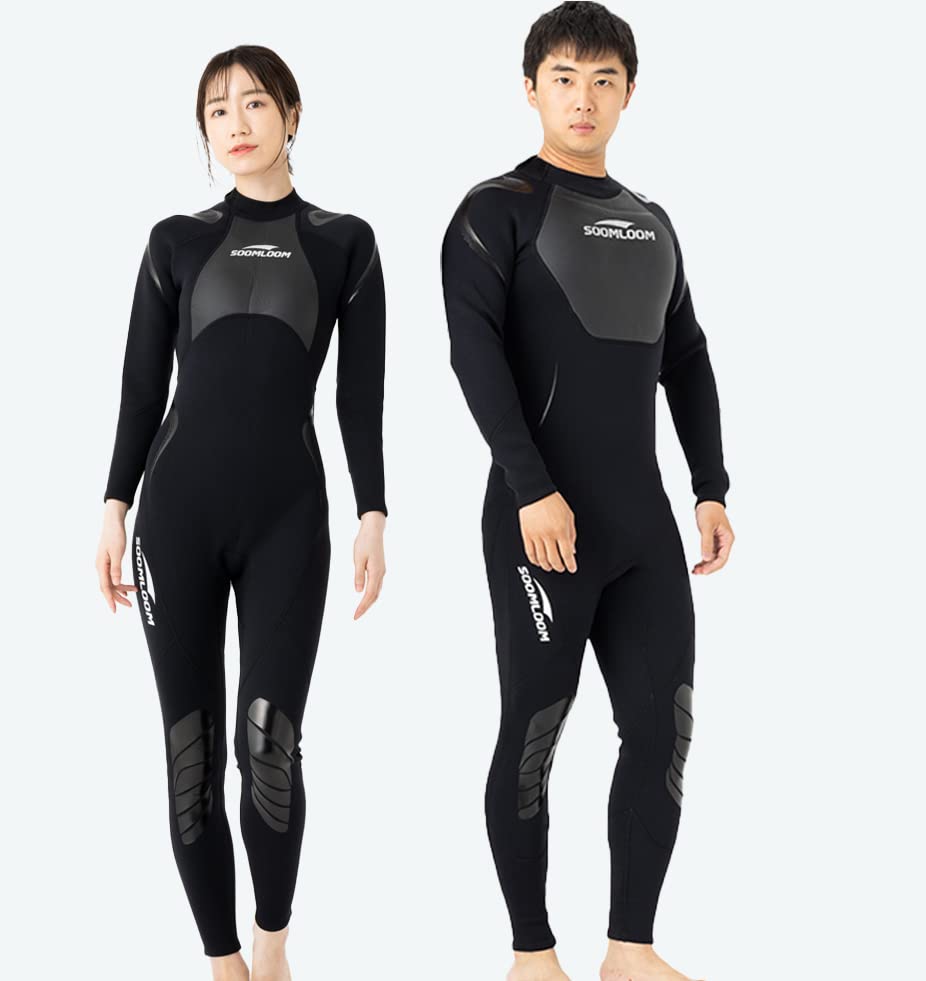 

SoomLoom Wetsuit for Men and 3mm Back UV Women, Thick, Zip, Neoprene, Protection, XL, Women s [Used]