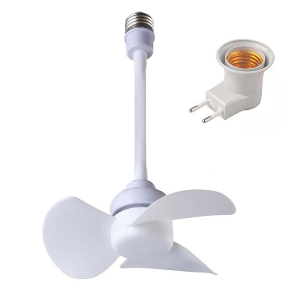 6inch Chandelier Fan E27 Thread Ceiling Fan 360 Degree Adjustment Low Noise Electric Fan 1000RPM Cooling Fan for Indoor