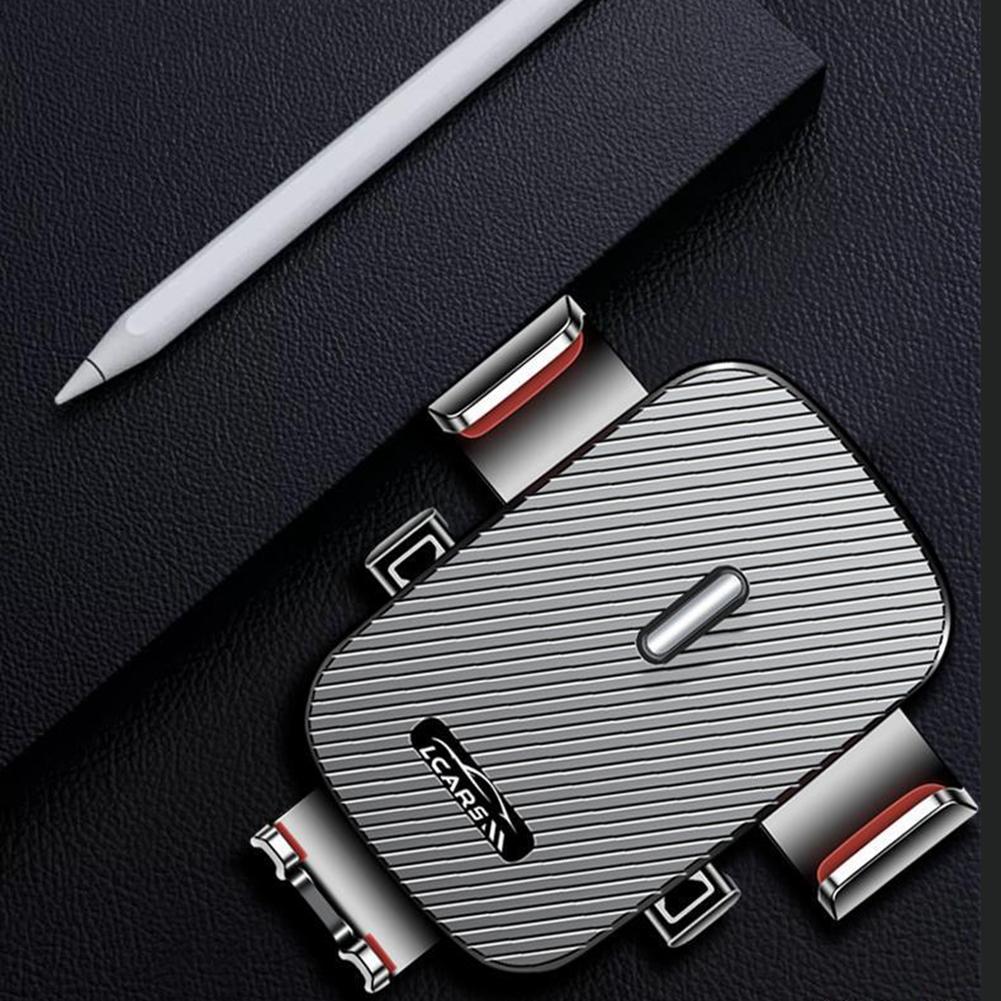 360 Degree Phone Rotation Vehicle Mount Mobile Phone Stand Air Vent Clip ABS Material Clamp Arms Easy Adjustment