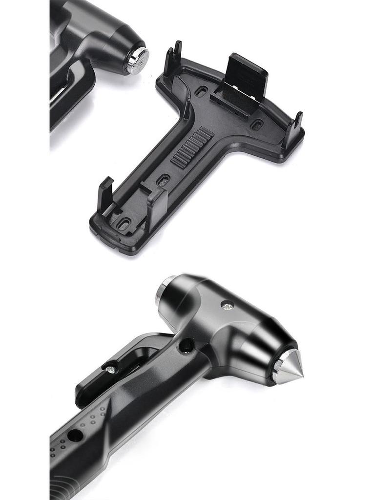 Car Safety Hammer Tool with Base - Window Breaker & Cutter R-7115