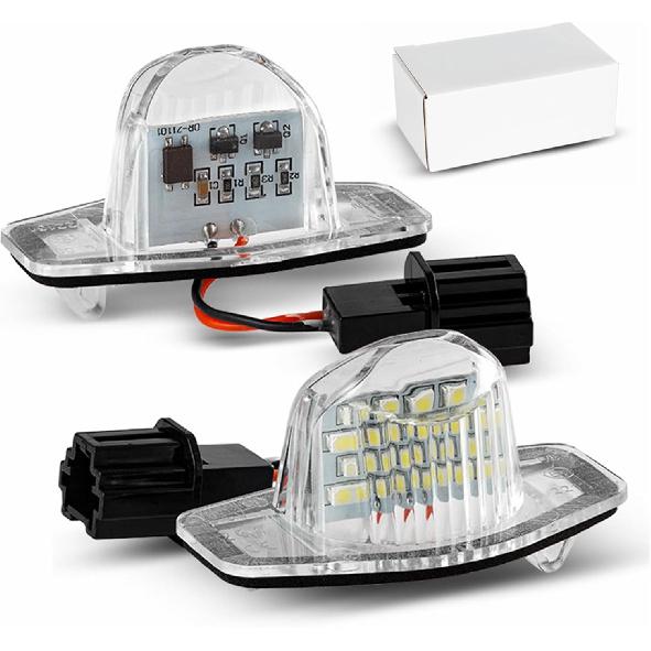 

Yankok LED License Plate Lights for Honda CR-V Civic Accord Crosstour HR-V Odyssey Insight Element FR-V Jazz Element Fit and Stream 18-SMD 6500K 3W