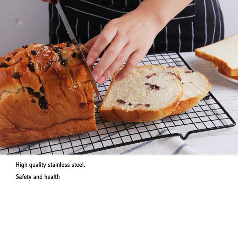 1 Stück Kekse Biskuits Brot Muffins Trockenständer Kühler Halter Antihaft Metall Kuchen Kühlgitter Netz Küche Backwerkzeuge Kühler