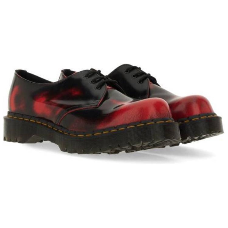 DR. Martens 1461 Bex Oxford Schwarz Rot Herren Sneaker 31864782