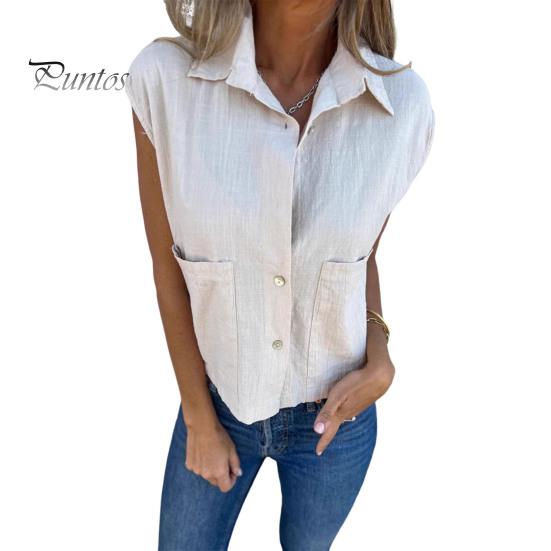 

Женская рубашка с отложным воротником и короткими рукавами, мягкая, дышащая, однобортная, однотонная, повседневная блузка, свободная рубашка S хаки