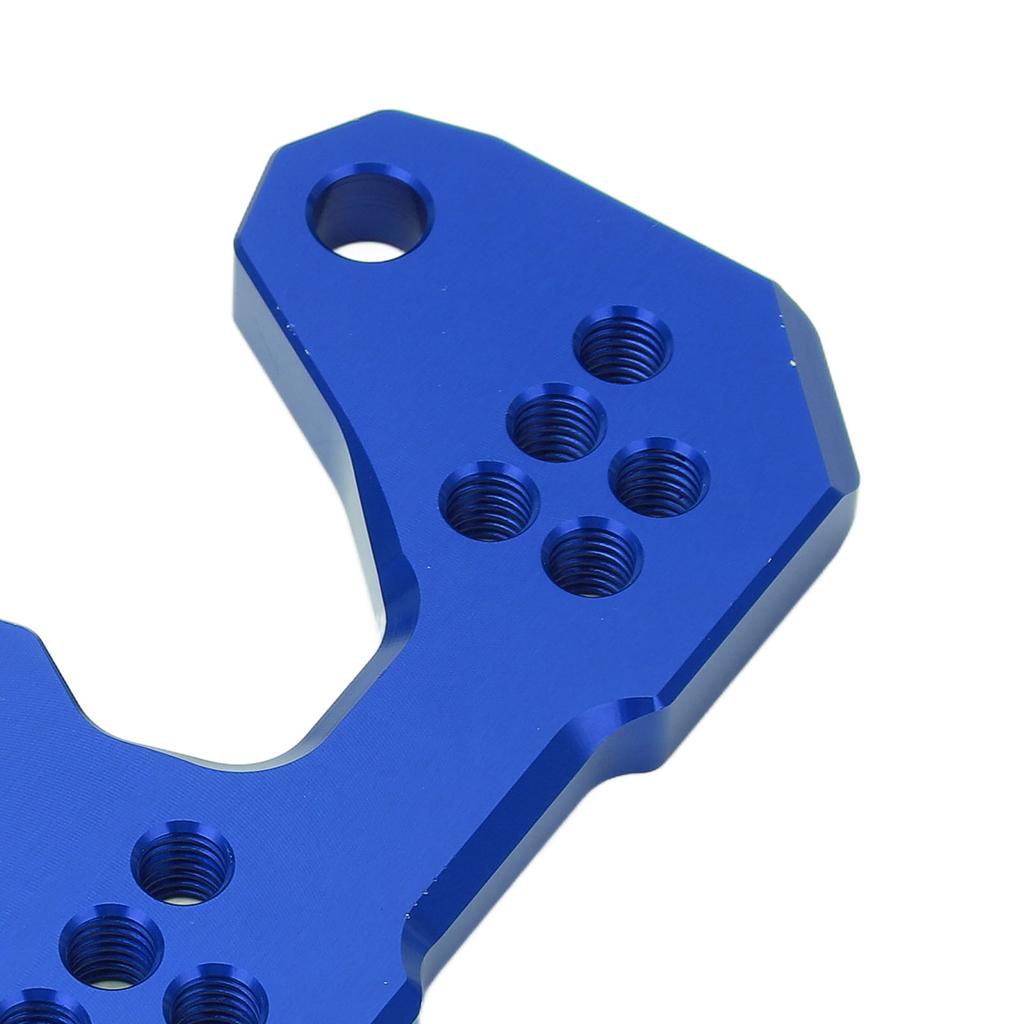 Motorcycle Adjustable Rearset Foot Pegs Mounting Base Replacement for YZF R3 R25 MT25 MT03 Blue