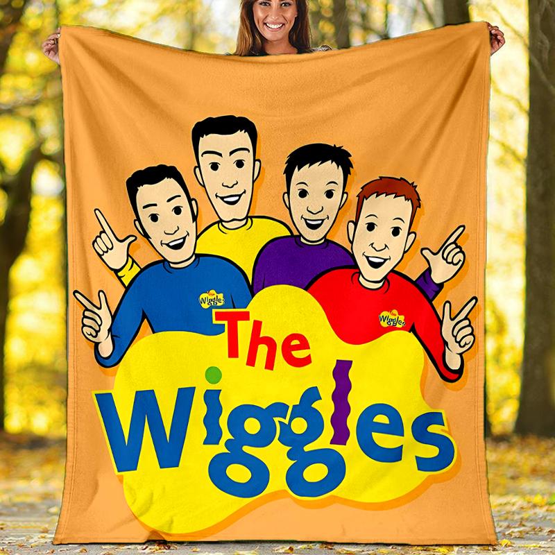 The Wiggles printed throw blanket—soft,warm;versatile blanket for all seasons—perfect as &air-conditioning throw,nap blanket