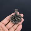 Shungite Pendant, 999 Copper Wire Wrapped Gemstone Jewelry, Handmade Pendant, For Thanksgiving