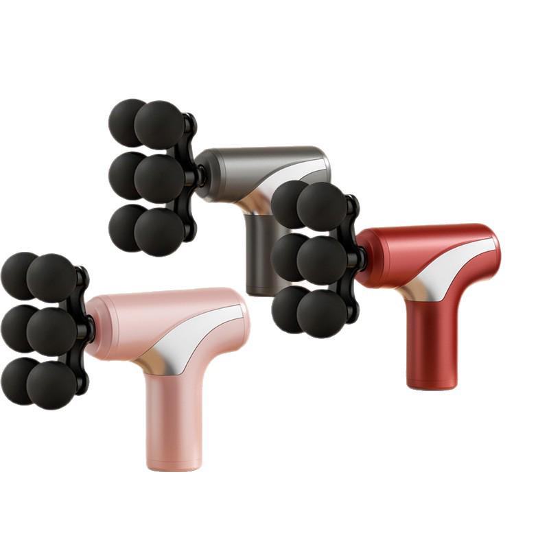 Compact Rechargeable Fascia Gun: Portable Muscle Relaxer and Massager for Home Fitness