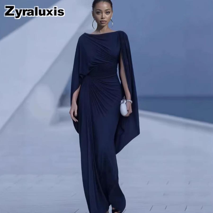 Summer Luxury Evening Gown, Solid Color Elegant Slim Fit Dress