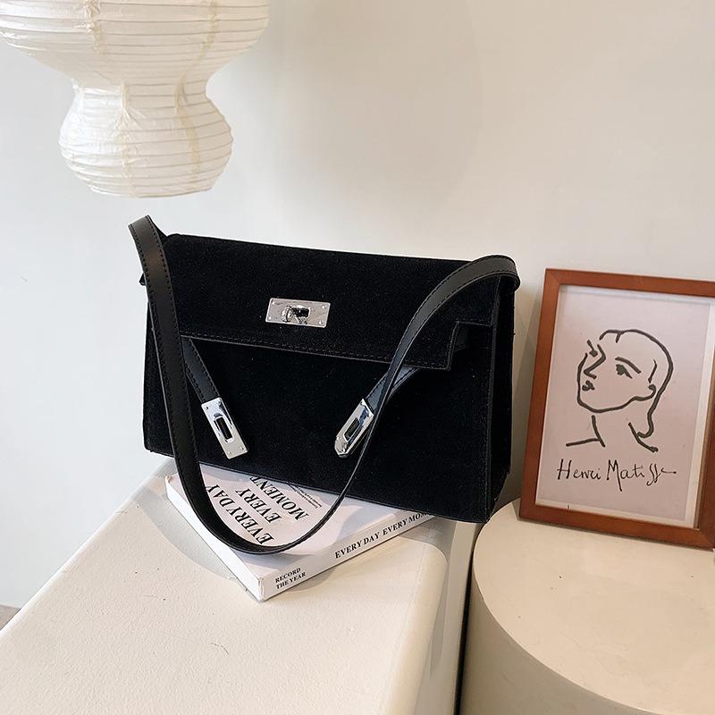 Premium retro matte bag women's autumn new casual hand carry small square bag single shoulder messenger bag