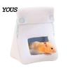 Cozy Habitat for Small Animals Bread Bag Hamster Bed, Plush Warm Cave Hanging Sleeping Nest Hammock, Animal Cage Accessory Gerbil Guinea Pig