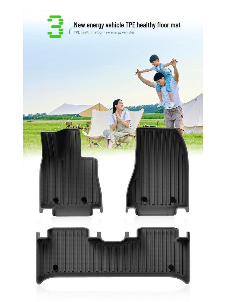 Custom TPE Car Mats for Weilai ES6/EC6 (Model Years 23-25) – Includes Trunk Mat