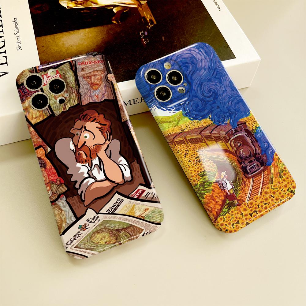 All-inclusive Film Phone Case Cartoon Fashion Design Hard Shell Full Cover Camera Protection Case for iPhone Samsung Xiaomi Poco Redmi Huawei Honor