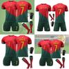 Children's Portugal Football Jersey Set World Cup Soccer Shirt Cristiano Ronaldo Number 7 Jersey Sports Suit