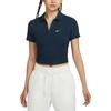 (WMNS) Nike Sportswear Essential Polo Shirt Asia Sizing 'Dark Blue' Women's DV7885-478
