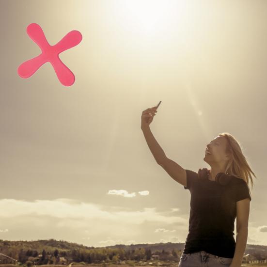 Boomerang Toy Soft EVA 4 Leaves Anti-stress Wear-resistant Vibrant Color Adult-kids Interactive Gift