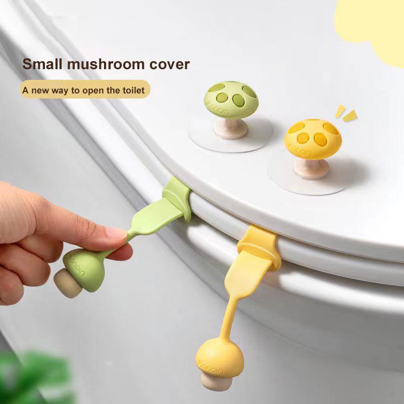 Toilet Lid Lifting Bathroom Accessories Lift Toilet Ring Handle Anti-Dirt Silicone Handle Lid Lifting Device WC Toilet Openers