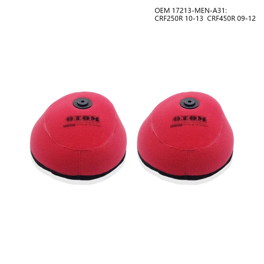OTOM Motorrad Luftfilter Reiniger Staubdicht Doppelte Schaumstoffschicht Schwamm Für HONDA CRF250R CRF450R CRF 250 450 Luftfilter Schaumstoff