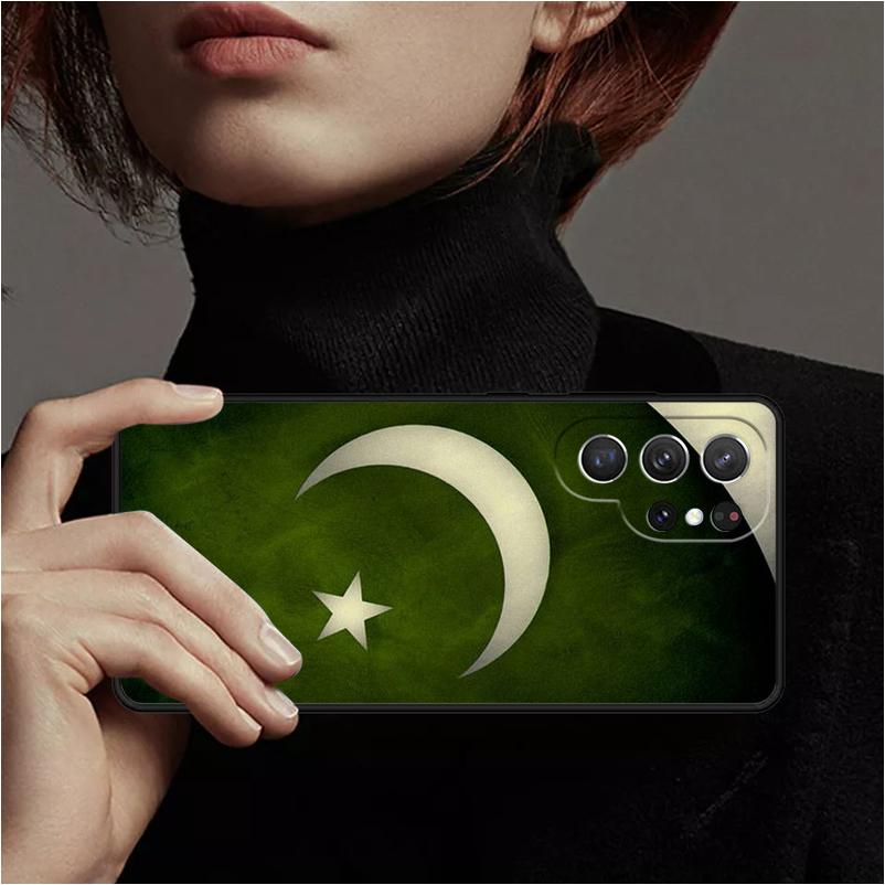 Pakistan Flag Banner Phone Case Cover Coque For Samsung Galaxy S24 Ultra 23 S22 Plus S21 FE S20 Note 10 Pro Note 20 lite