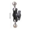 Adjustable 17mm to 17mm Ball Mounting Arm Heavy Duty Iron Clamp Rotatable Metal Clamp for Mobile Phone Monitor Video