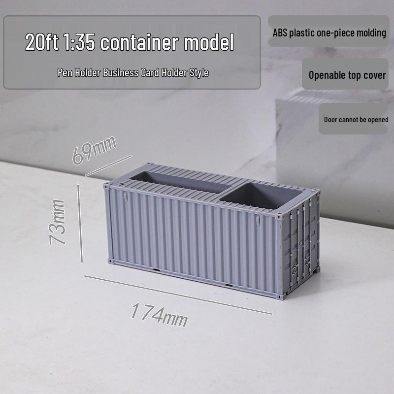 20ft 1:35 Container Model Ornament & Pen Holder Business Gift – Customizable with Graphics & Text