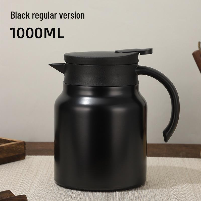 Stainless Steel Thermal Tea & Coffee Pot with Temperature Display - Large Capacity 800ML