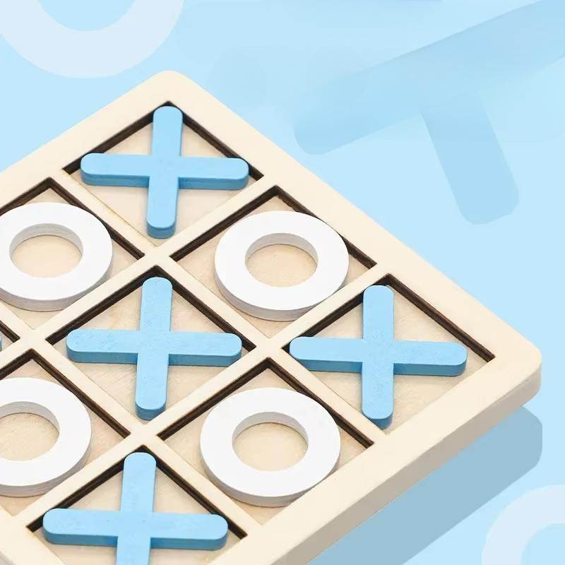 Children's Logical Thinking Mental Board Game Parent-child Early Education XO Chess Puzzle Toddler Toys Wooden