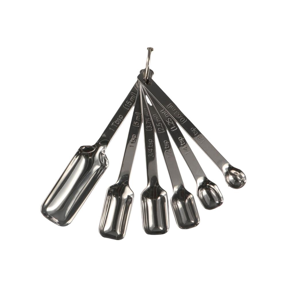 6pcs Long Handle Graduated Spoon with Scale Baking Spoon Household Coffee Scoop  Bar