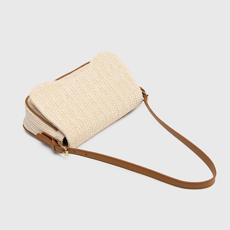 Woven Bag for Women 2025 Summer Trendy High-End Commuter Underarm Bag Casual Vacation Single Shoulder Straw Bag