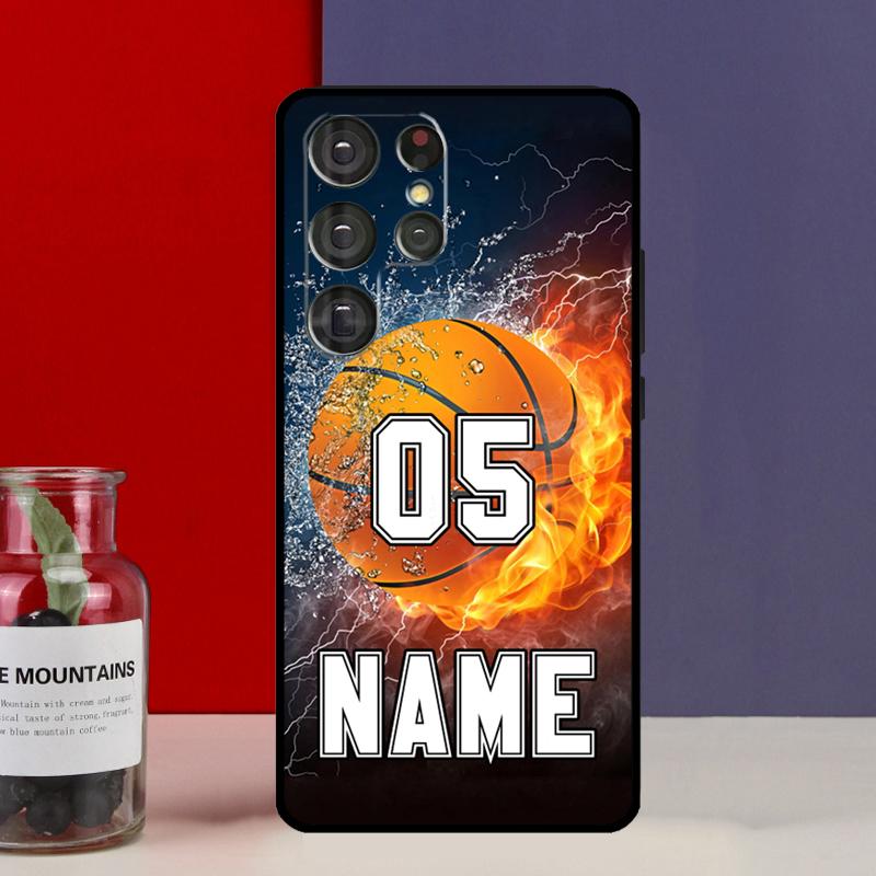 

PERSONALIZED NUMBER NAME Hockey BASKETBALL Cover For Samsung Galaxy S20 FE S21 FE S22 S23 Ultra Note 20 10 S8 S9 S10 Plus Case Galaxy S21Ultra