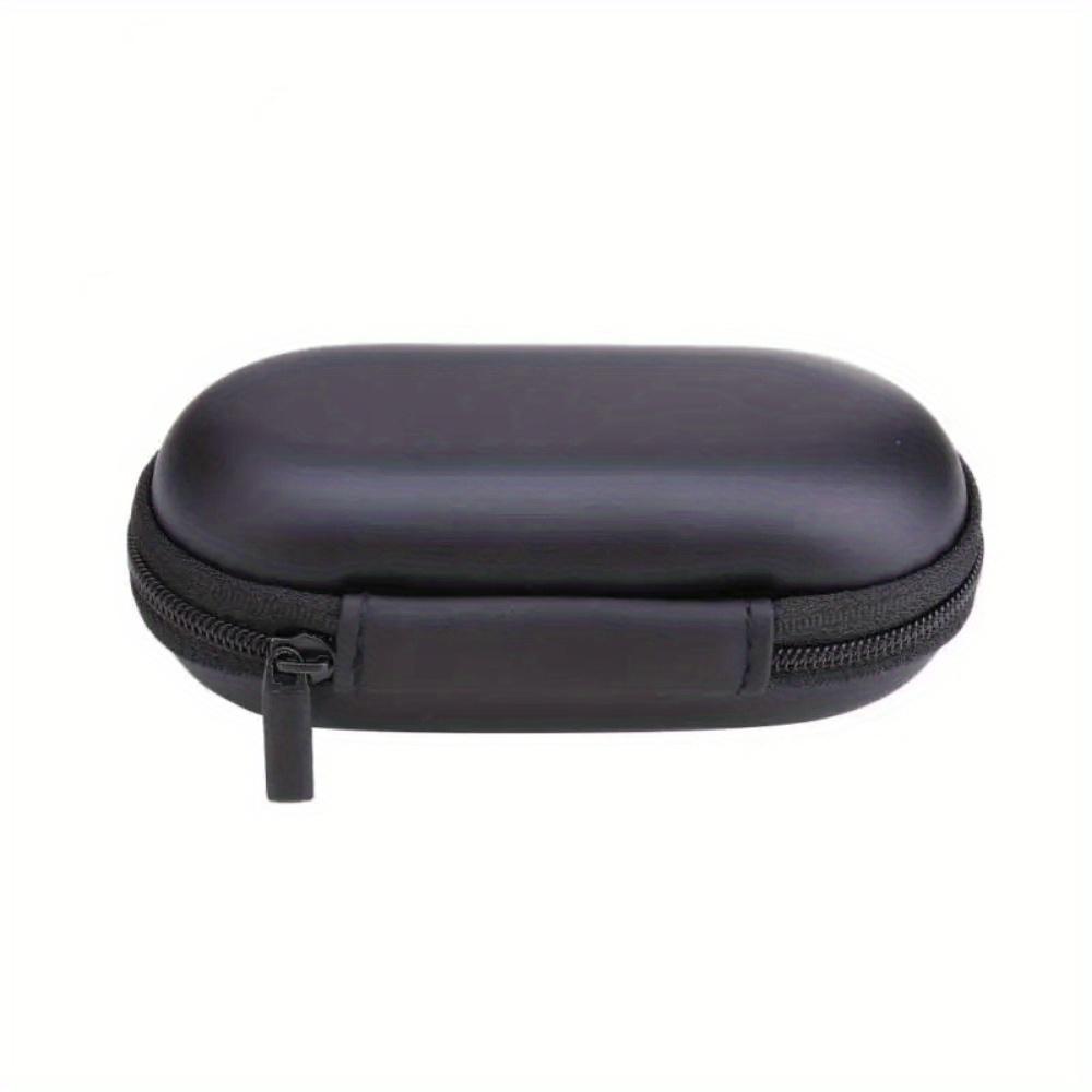 Earphone Storage Bag Oval Data Cable Zipper Pouch Multi-function Headphones Holder Case Headsets USB Line Accessories