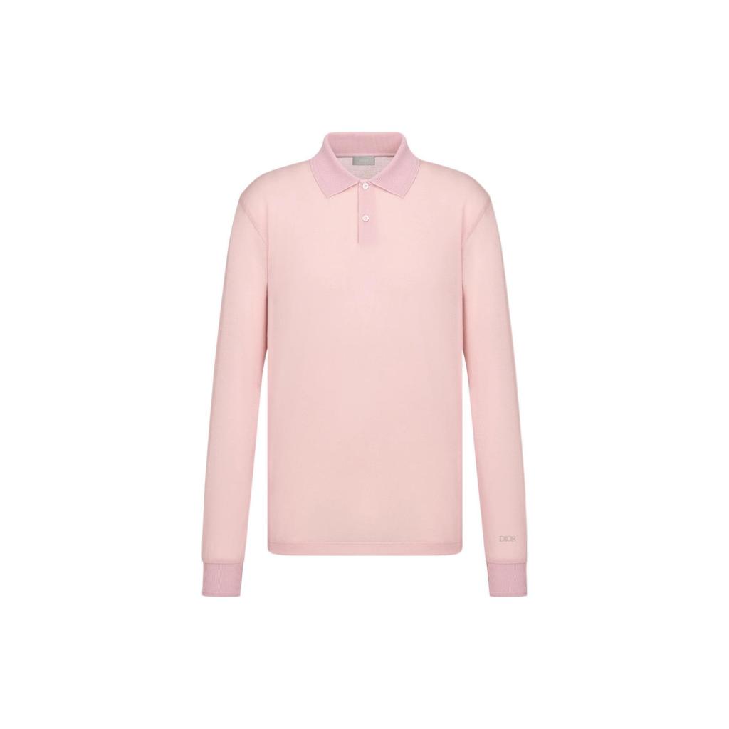 DIOR FW22 Polo Shirt Men's Pink 243J831A0800-C481