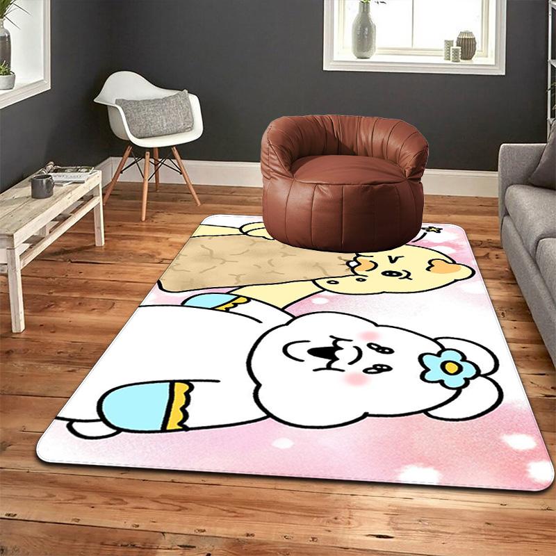 Cute Cartoon Style Rug Floor Mat for Living Room or Bedroom Soft and Comfortable Carpet a Gift for Birthday and Holiday.ZFF0913243