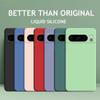 Capa Ultra Fina Simples de Silicone Líquido com Toque Suave para Google Pixel 10 9 Pro XL 8 7 A Pro Embalagem Completa à Prova de Choque Capa Protetora Macia