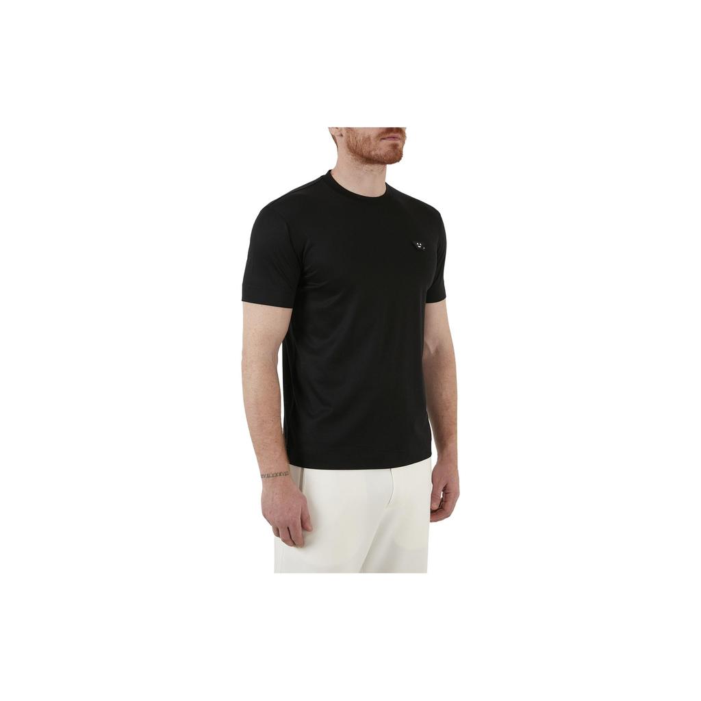Emporio Armani Solid Color Slim Fit Crew Neck T-Shirt Men tops Black 3L1TEW-1JUVZ-0999