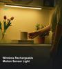 LED Motion Sensor Bar Light Wireless Induction Night Light USB Rechargeable Detector Lamp for Kitchen Cabinet Wardrobe Bedroom