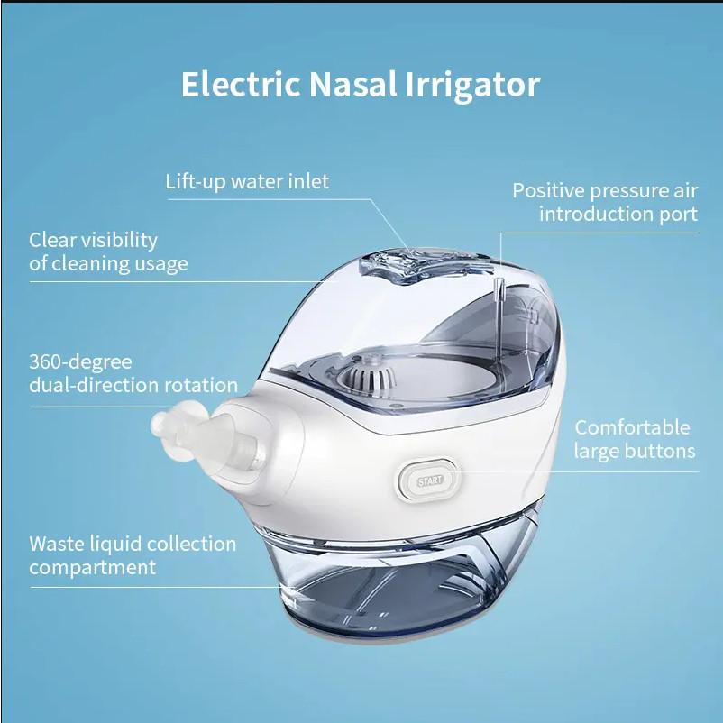 Electric Nasal Care Nose Cleaner Portable Rhinitis Sinus Nasal Irrigation Bottle Adjustable Pressure Rinse Nasal Irrigador