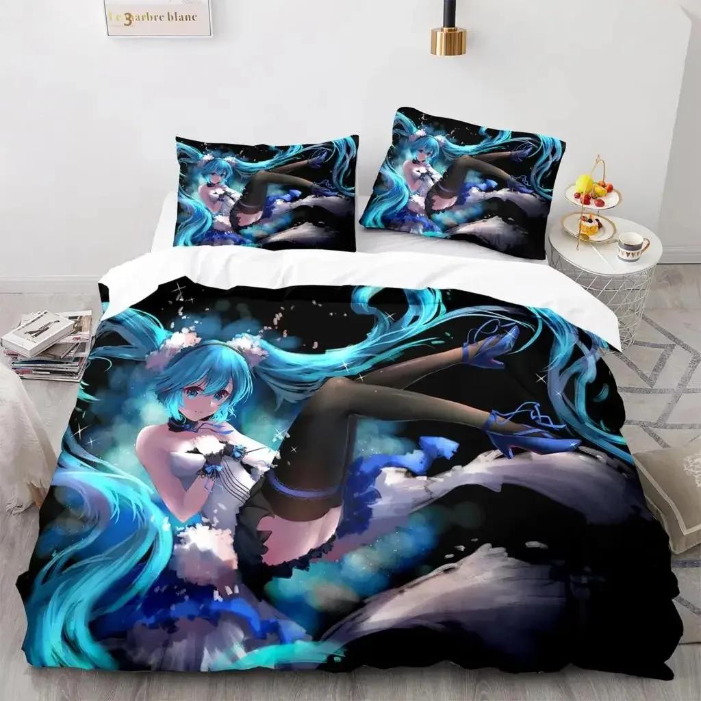 3D Anime Beautiful Girl In The Future Bedding Set Single Twin Full Queen King Size Bed Set Aldult Kid Bedroom Duvet cover Sets