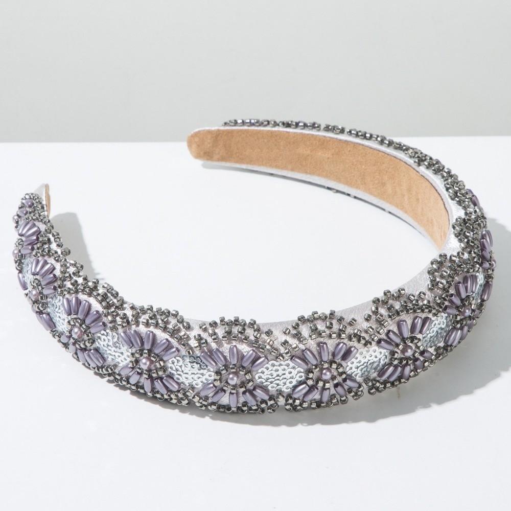 Handmade Face Wash Hairbands Sequins Women Headwear New Wide Brim Headband Hair Accessories
